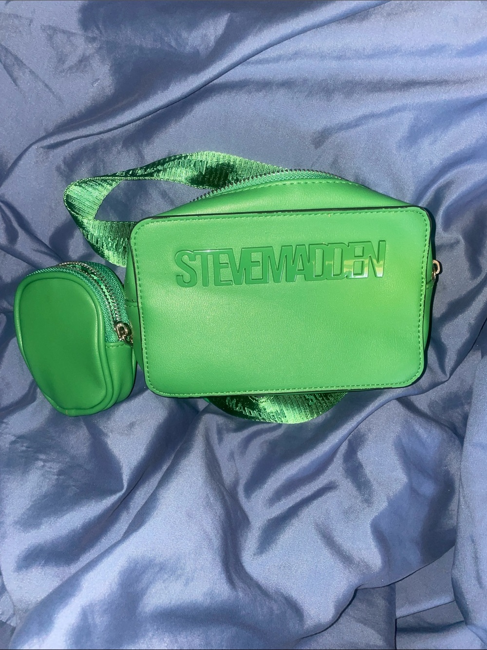 Steve Madden Green Crossbody Bag with Coin Pouch
